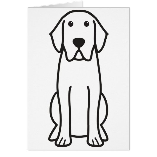 Labrador Retriever Dog Cartoon Cards (Front)