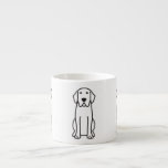 Labrador Retriever Dog Cartoon Espresso Mug at Zazzle