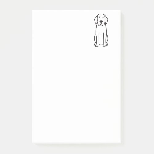 Labrador Retriever Dog Cartoon Post_it Notes