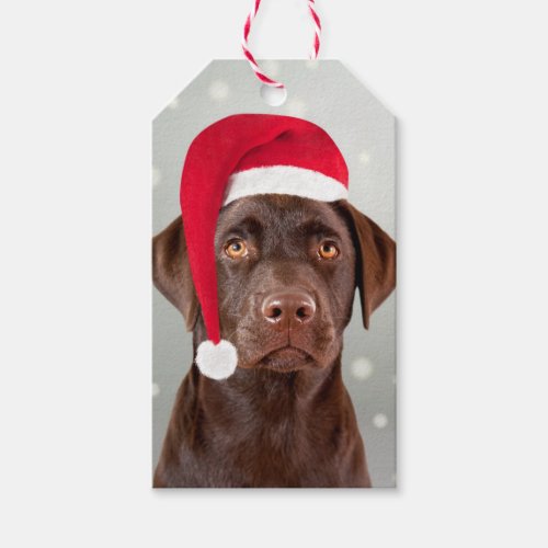 Labrador Retriever dog Christmas gift tag