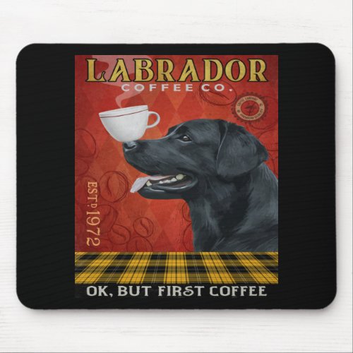 Labrador Retriever Dog Coffee Mouse Pad