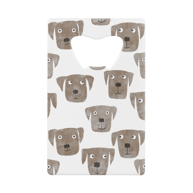 Labrador Retriever Dog Credit Card Bottle Opener (Front)