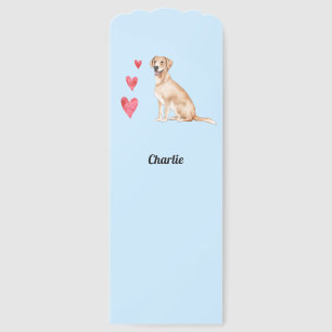Labrador Retriever Dog Custom Name Bookmarks
