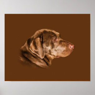 Labrador Retriever Dog, Customizable Poster