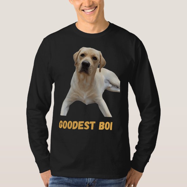 Labrador Retriever Dog Cute Dog Good Boi Goodest B T-Shirt (Front)