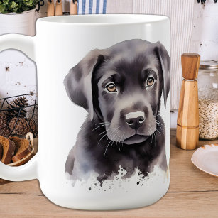 Labrador Retriever Dog Cute Watercolor Puppy  Coffee Mug