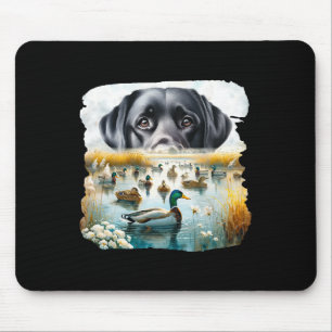 Labrador Retriever Dog Dogs Us Flag Duck Hunter Mouse Pad