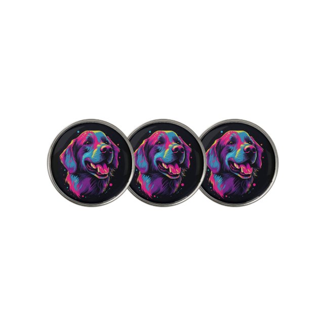 Labrador Retriever Dog Golf Ball Marker (3 Up)