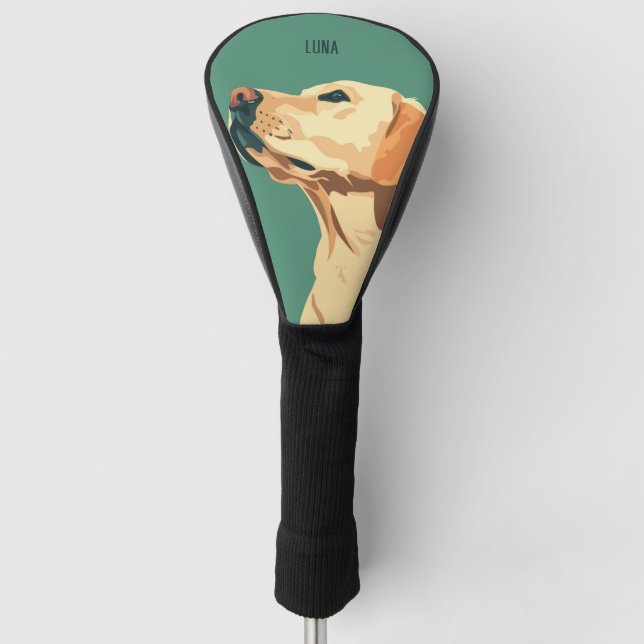 Labrador Retriever Dog Golf Head Cover (Front)
