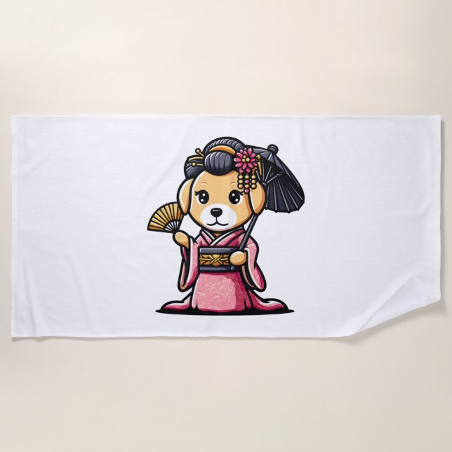 Labrador Retriever Dog Kimono   Beach Towel (Front)