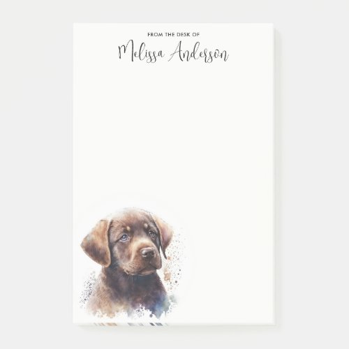 Labrador Retriever Dog Lover Puppy Personalized  Post_it Notes