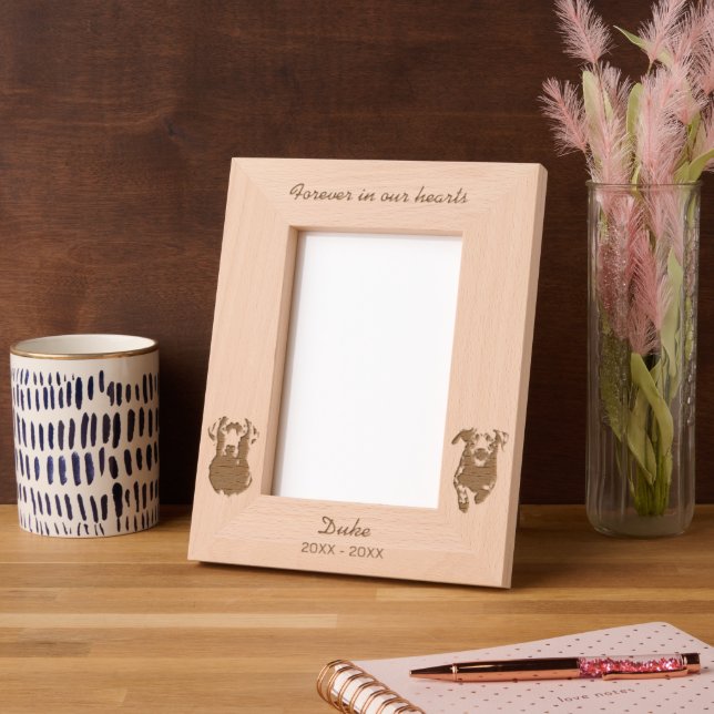 Labrador Retriever Dog Memorial Engraved Frames (Left)