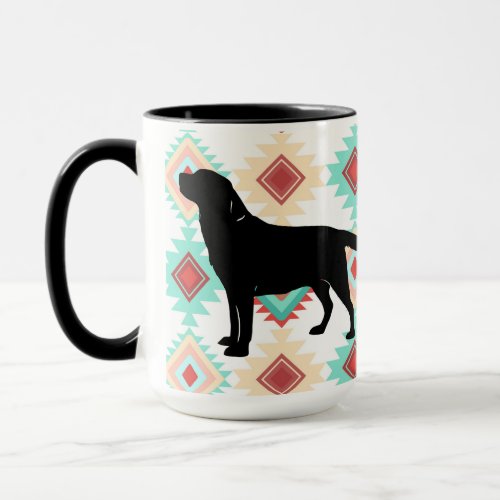 Labrador Retriever Dog on Southwestern Background Mug