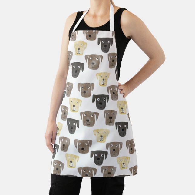 Labrador Retriever Dog Pattern Apron (Insitu)