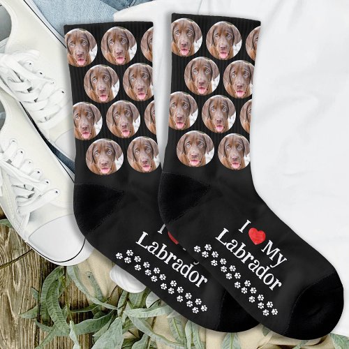 Labrador Retriever Dog Personalized Cute Pet Photo Socks