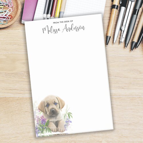 Labrador Retriever Dog Personalized Cute Puppy Post_it Notes