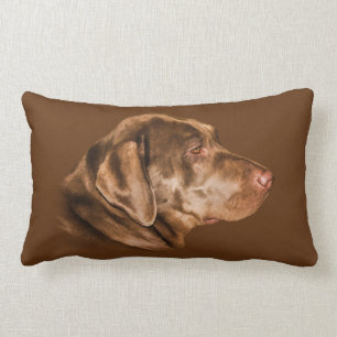 Labrador Retriever Dog, Pillow, Customizable Lumbar Pillow