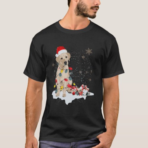 Labrador Retriever Dog Santa Christmas Dog Lovers  T_Shirt