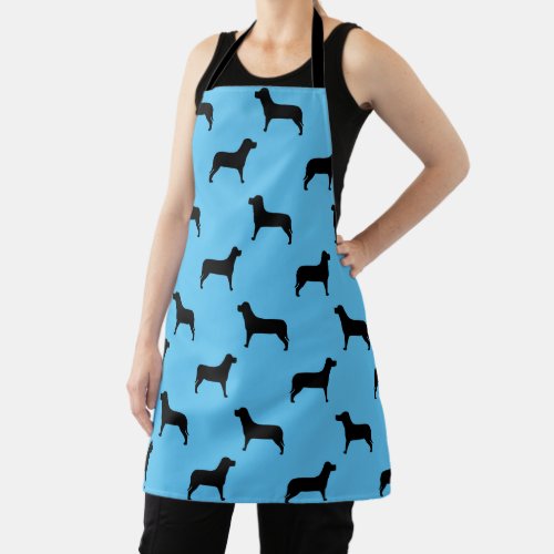 Labrador Retriever Dog Silhouette Pattern Apron