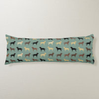 Labrador Retriever Dog Silhouettes Pattern Labs