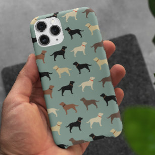 Labrador Retriever Dog Silhouettes Pattern Labs iPhone 15 Pro Max Case