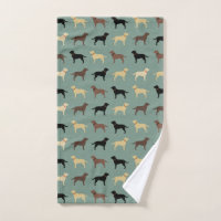 Labrador Retriever Dog Silhouettes Pattern Labs
