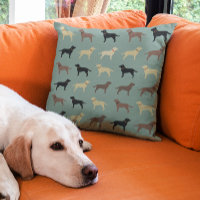 Labrador Retriever Dog Silhouettes Pattern Labs