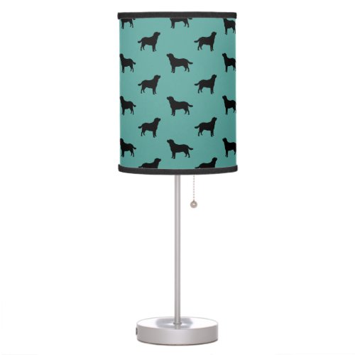 Labrador Retriever Dog Silhouettes Pattern  Table Lamp