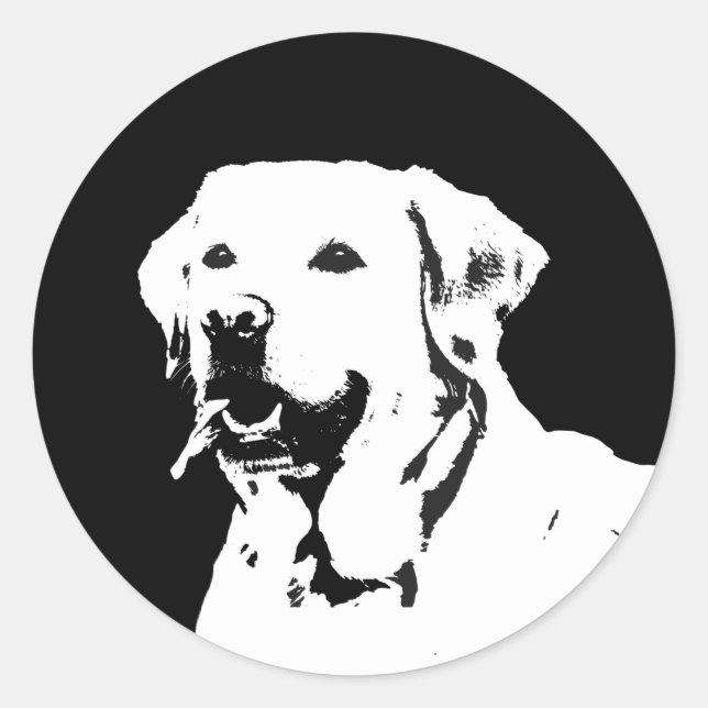 Labrador Retriever Dog Sticker Envelope Seals (Front)