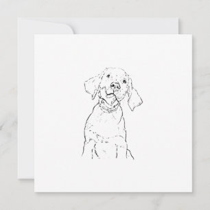 Labrador Retriever Dog Thank You Card