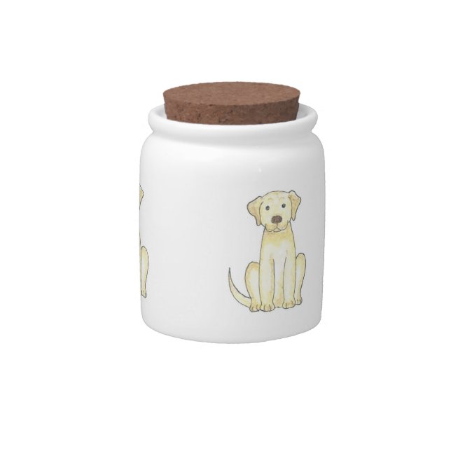 Labrador Retriever Dog Treat Jar (Front)