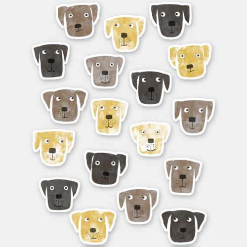 Labrador Retriever Dogs Sticker