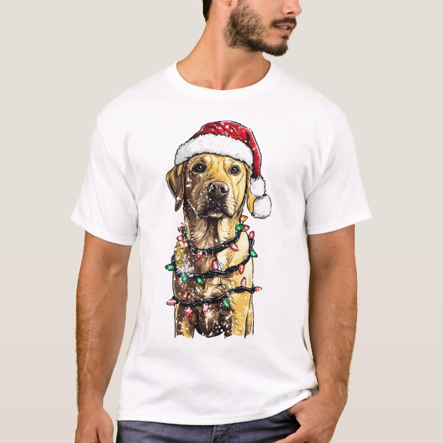 Labrador Retriever Dogs Tree Christmas Sweater Xma (Front)