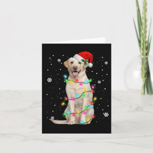 Labrador Retriever Dogs Tree Christmas Sweater Xma Card