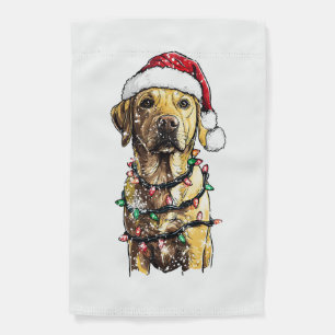 Labrador Retriever Dogs Tree Christmas Sweater Xma Garden Flag