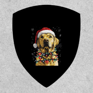 Labrador Retriever Dogs Tree Christmas Sweater Xma Patch