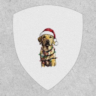 Labrador Retriever Dogs Tree Christmas Sweater Xma Patch