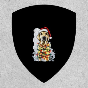 Labrador Retriever Dogs Tree Christmas Sweater Xma Patch