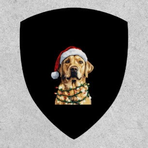 Labrador Retriever Dogs Tree Christmas Sweater Xma Patch
