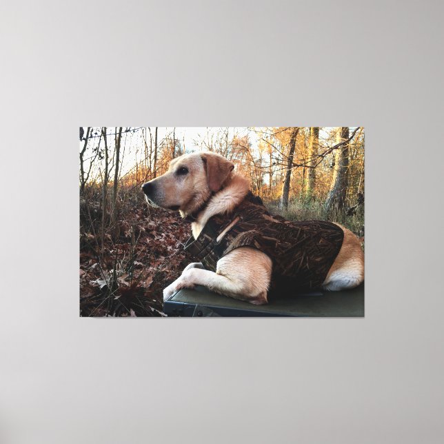 Labrador Retriever Duck Hunter's Ultimate Weapon Canvas Print (Front)