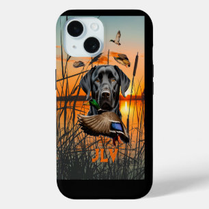Labrador Retriever Duck Hunting iPhone 15 Case
