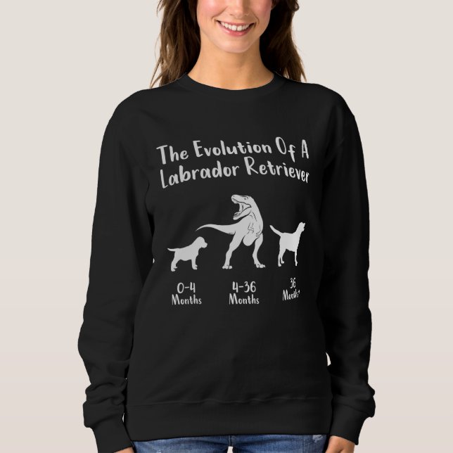 Labrador Retriever Evolution  Labrador Sweatshirt (Front)