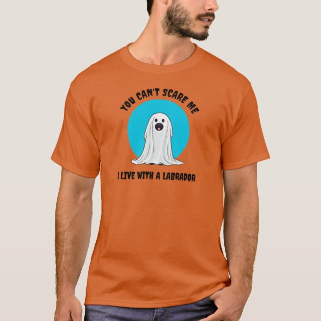Labrador Retriever Funny Halloween T-Shirt (Front)