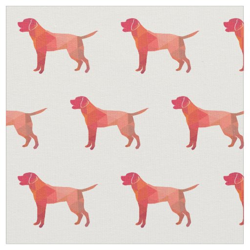 Labrador Retriever Geometric Pattern Silhouette or Fabric