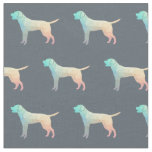 Labrador Retriever Geometric Pattern Silhouette pa Fabric