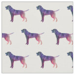 Labrador Retriever Geometric Pattern Silhouette pu Fabric