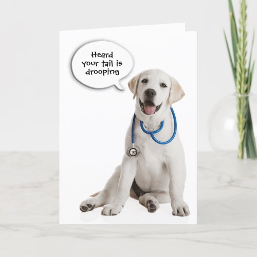 Labrador Retriever Get Well Soon Card