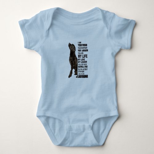 Labrador Retriever Gifts  Black Lab Face Picture Baby Bodysuit