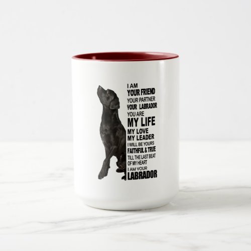 Labrador Retriever Gifts  Black Lab Face Picture Mug