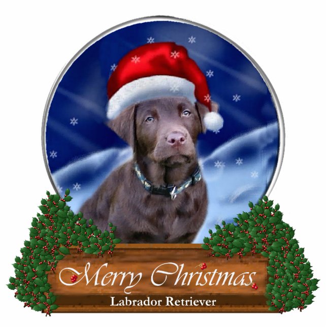 Labrador Retriever Gifts Christmas Ornament (Front)